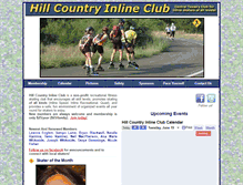 Tablet Screenshot of hillcountryinlineclub.com